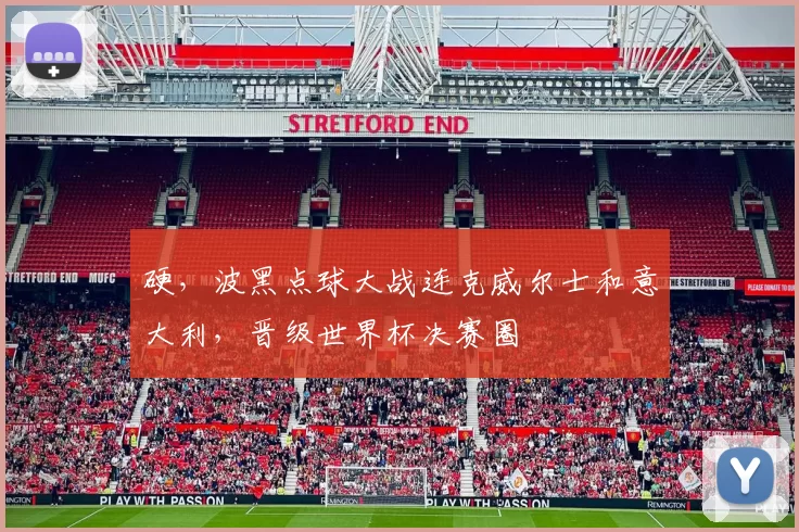 硬,波黑点球大战连克威尔士和意大利,晋级世界杯决赛圈